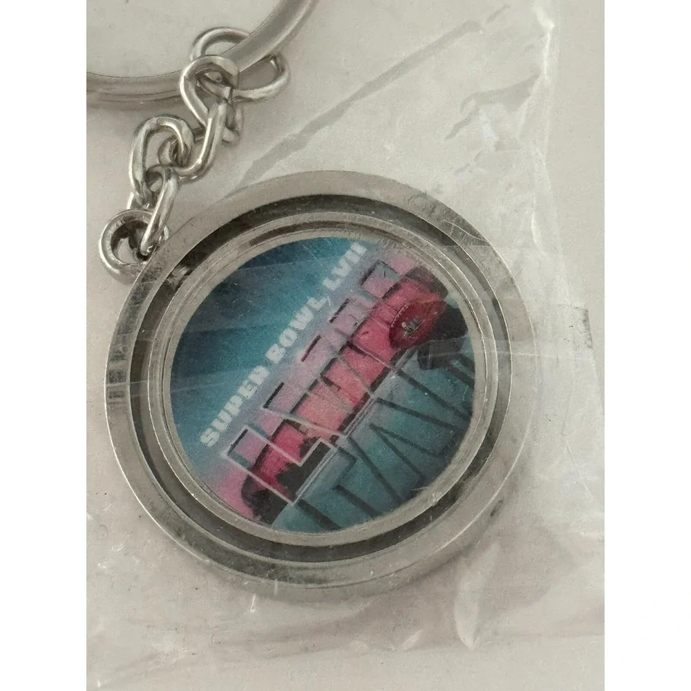 NFL Super Bowl LVII Spinning Keychain Key‎ Ring New